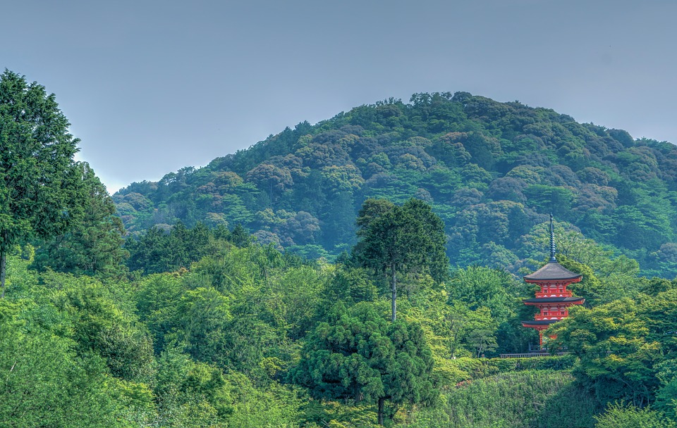 清水寺位於日本京都市內東部音羽山的山腰,始建於