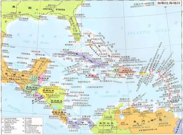 小安列斯群岛地图图片