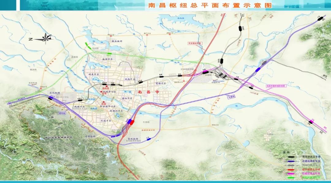 7月20日 南昌铁路枢纽横岗联络线开通 ▲点击图片看高清大图 此次调图