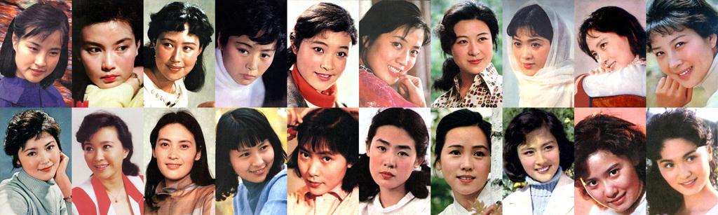 十位女演员代表80年代各种美刘晓庆娇媚龚雪清丽斯琴高娃质朴