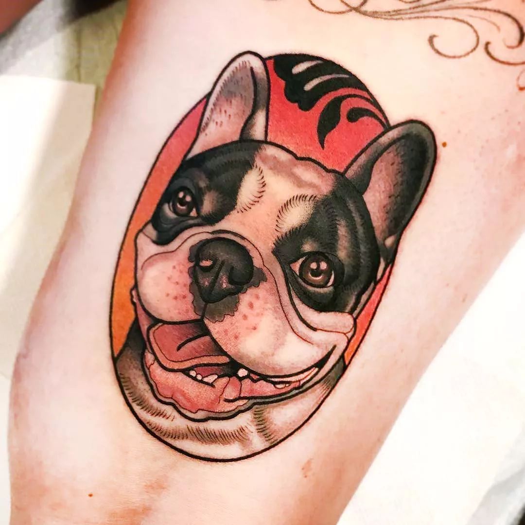 狗纹身图案简单图片