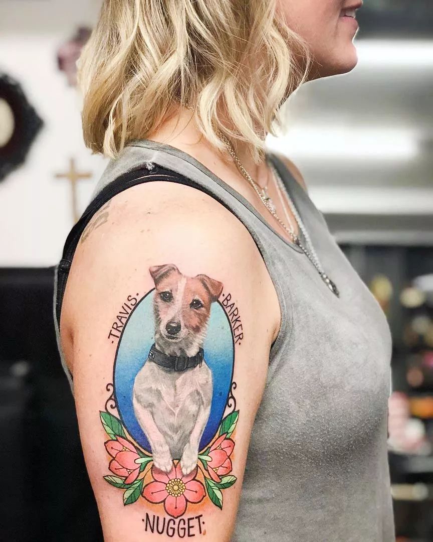 狗纹身图案大全图片