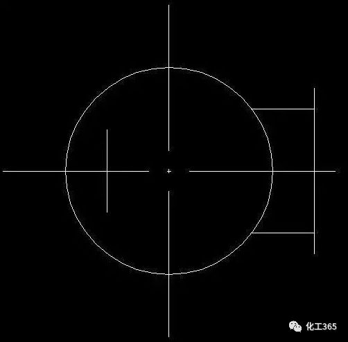 人孔頂視 容器罐 視境 橢圓封頭 臥式容器側視 臥式容器頂視 無變徑