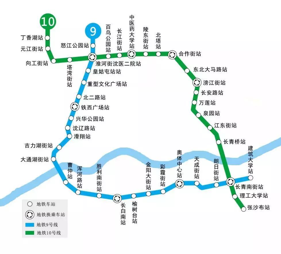 沈阳地铁九号线是沈阳地铁线网规划中