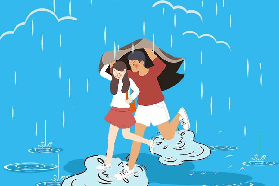 遮风挡雨漫画图片