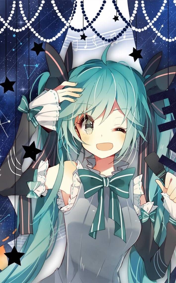 初音未來手機壁紙如果事與願違請相信另有安排