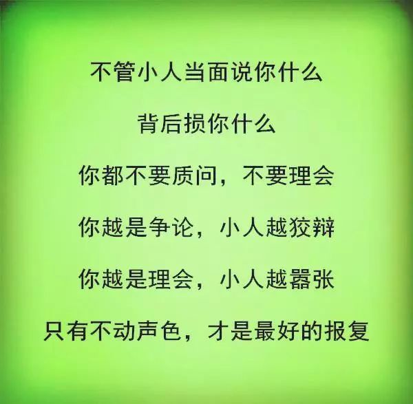 不管說什麼都不要理會