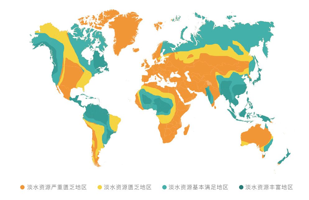 世界水资源分布图高清图片