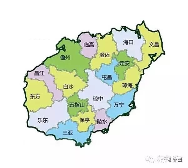 海南省地图放大图片图片