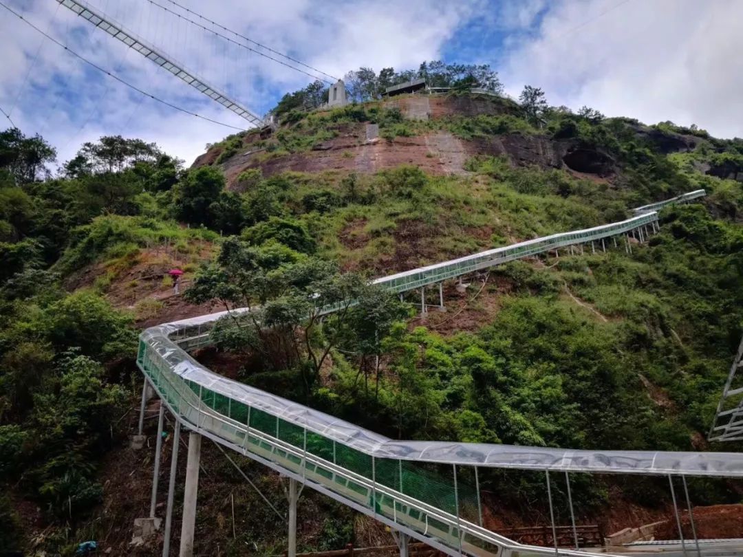 都峤山景区添新滑道长300米5分钟到山脚最快月底开放