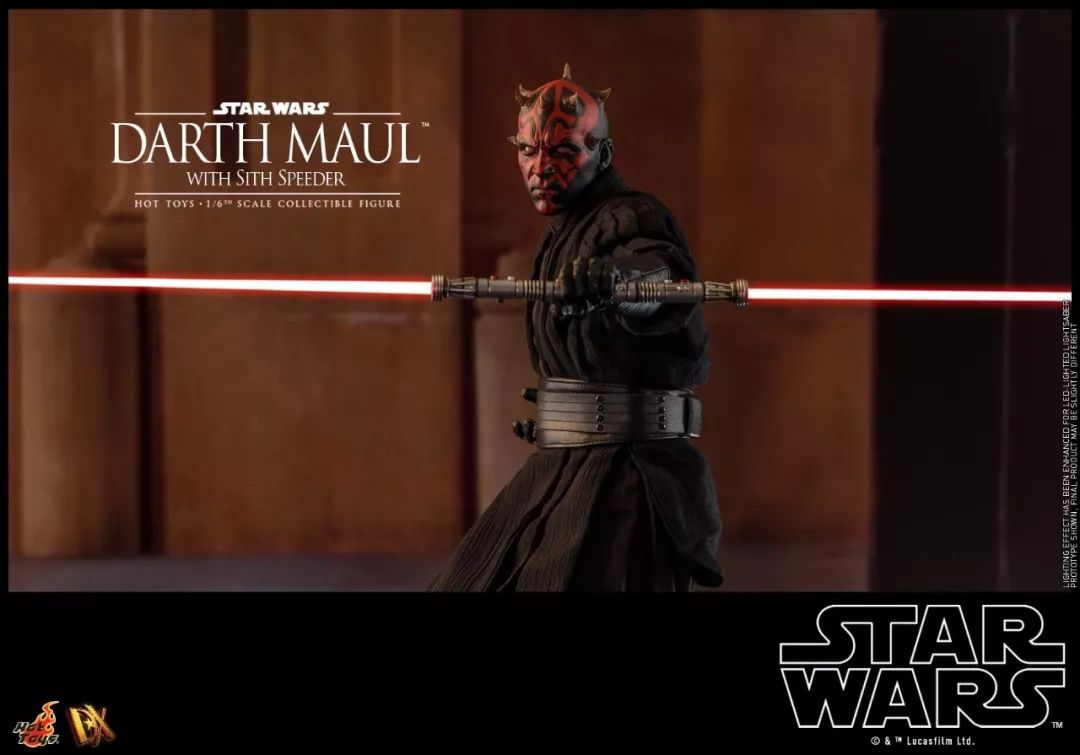 新品預定hottoysdx1616星球大戰darthmaul達斯摩爾單人dx17摩托套裝標