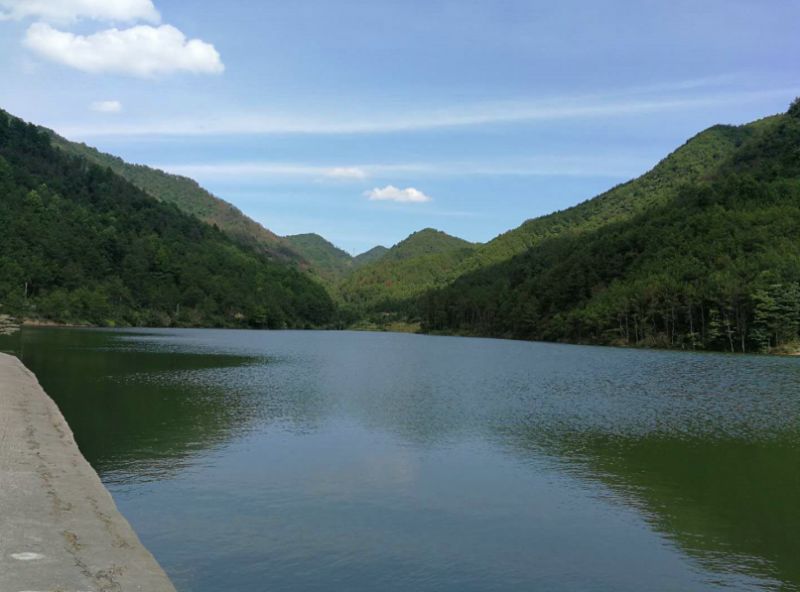 新碧街道五联自来水厂的水源地金刚寺水库,也是新碧村,后井村,坑底村