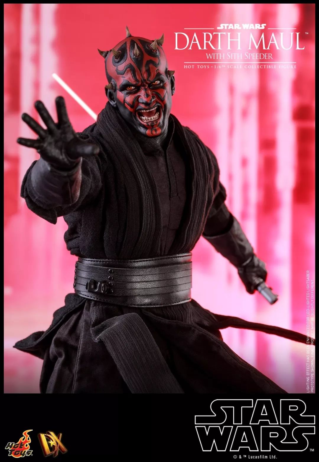 新品预定 hottoys dx16 1/6 星球大战  darth maul达斯·摩尔 单人&dx