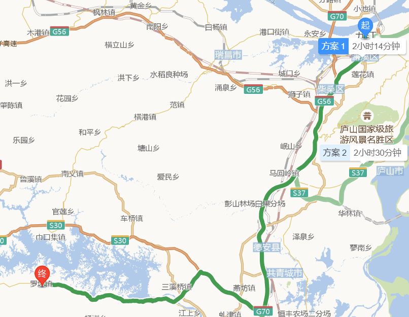 庐山西海旅游路线图图片