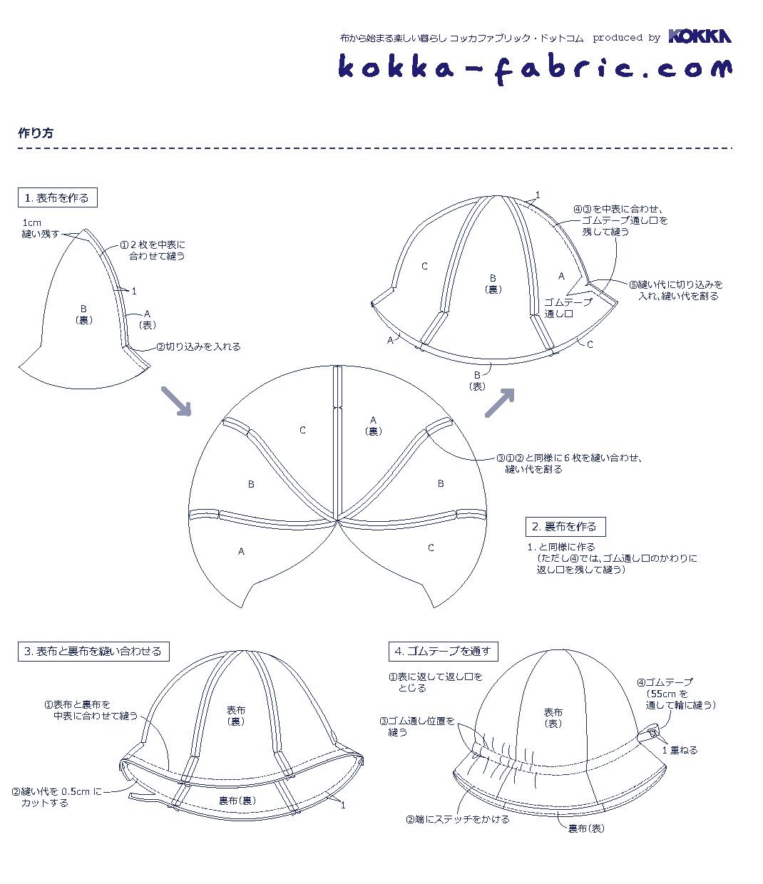 (里布)每个100 厘米×30厘米面料用量:(布料a,b,c)40厘米×30厘米尺寸