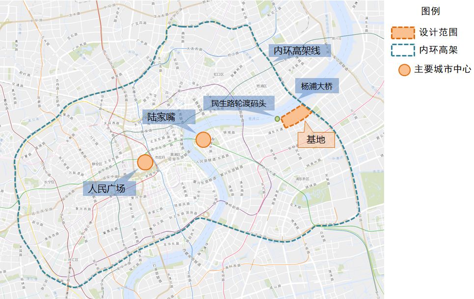 基地区位图在根据《浦东新区黄浦江沿岸单元(杨浦大桥至徐浦大桥)控详