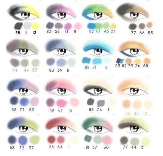 shadowbeautiful眼影在配色上也有着顾名思义的讲究,绚丽的颜色,撞色
