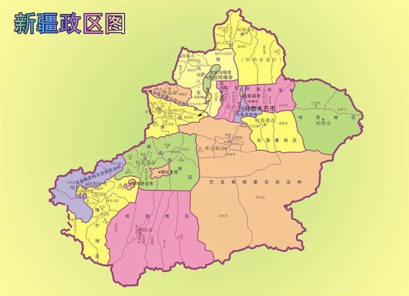 新疆民族分布图片