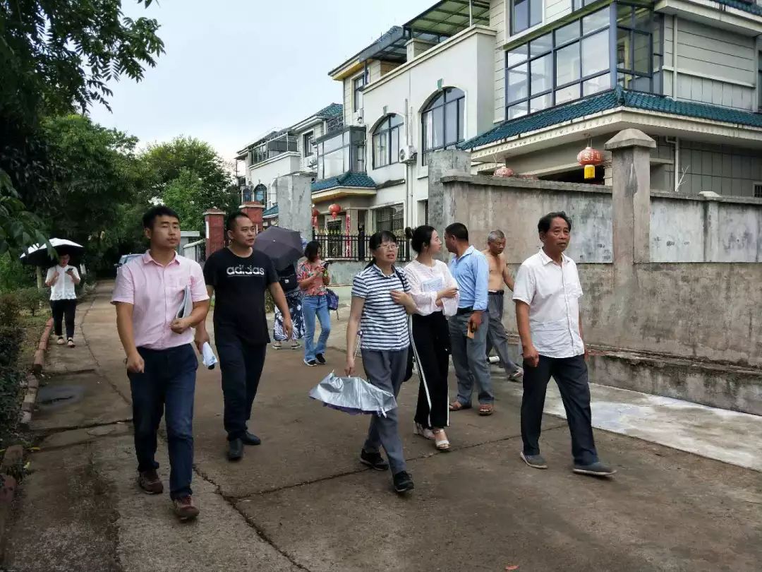 考核組由浙江大學李王鳴教授帶隊,衢州市規劃局,江山市規劃局,賀村鎮