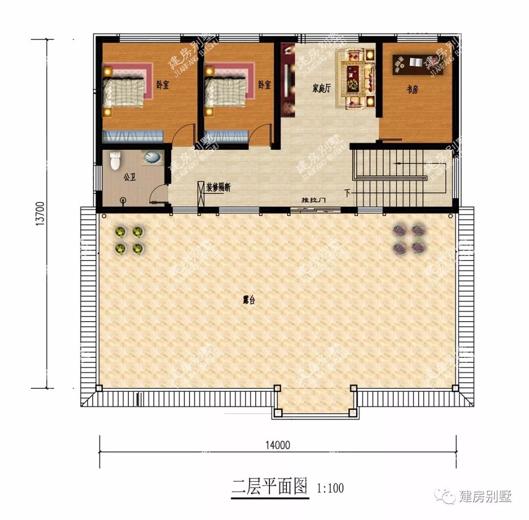 4栋面宽超14米的两层别墅,第二栋好多人当一层建给父母住