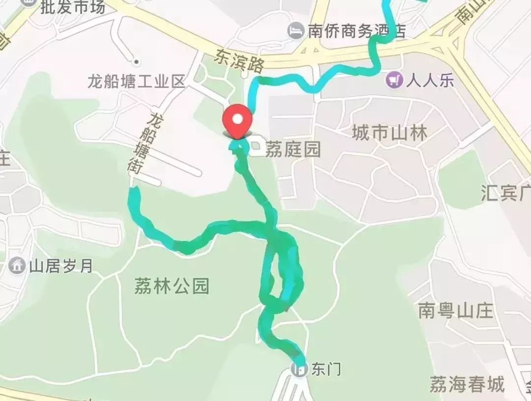 荔枝公园游览路线图图片