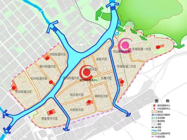 赤峰城市规划图图片
