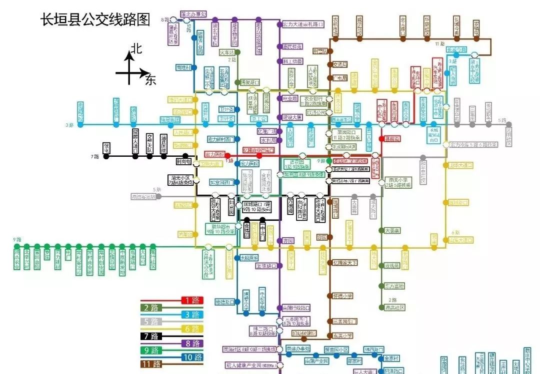 长垣县7路车的路线图图片