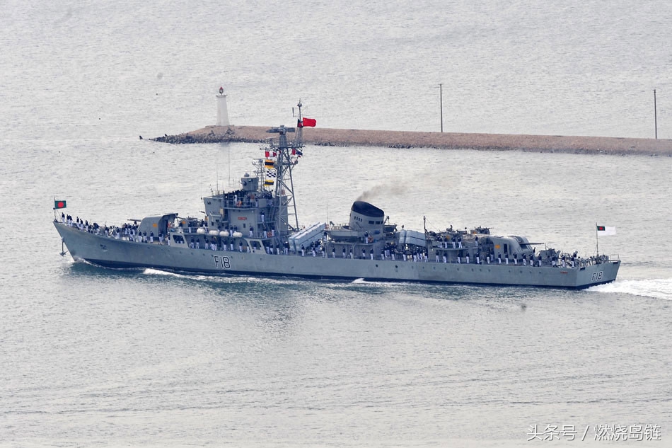 中國製造出口艦艇十三053h1型孟加拉國奧斯曼護衛艦號