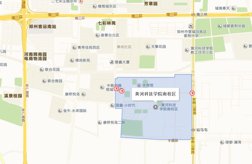 黄河科技学院地图图片