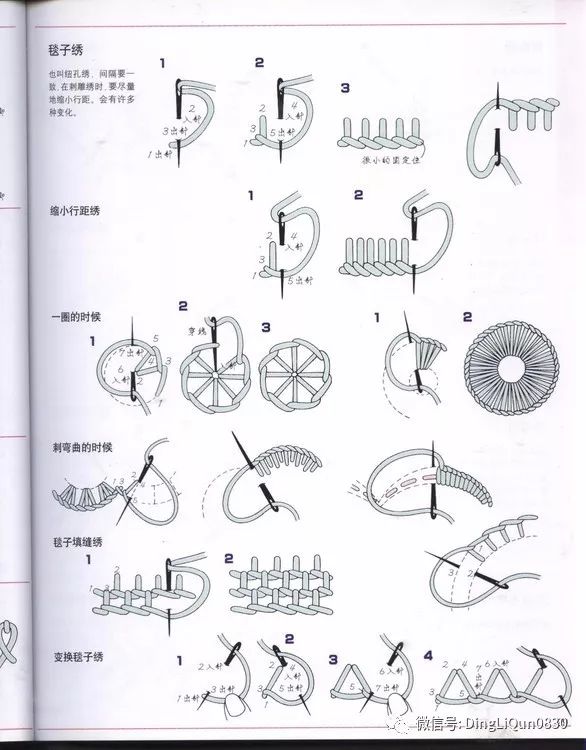 汉字刺绣针法图解图片