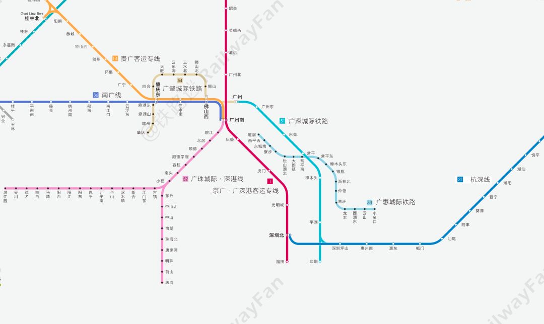 今日分享最新發布中國高鐵最全線路圖2018年7月版