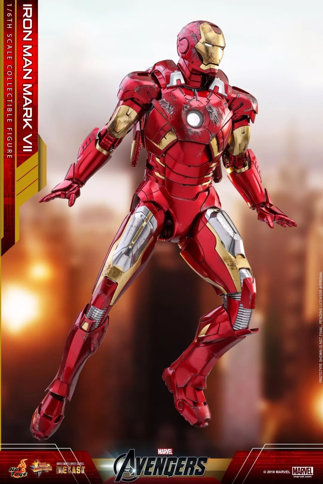 新品预定hottoys16mms500d27压铸合金复仇者联盟钢铁侠mk7