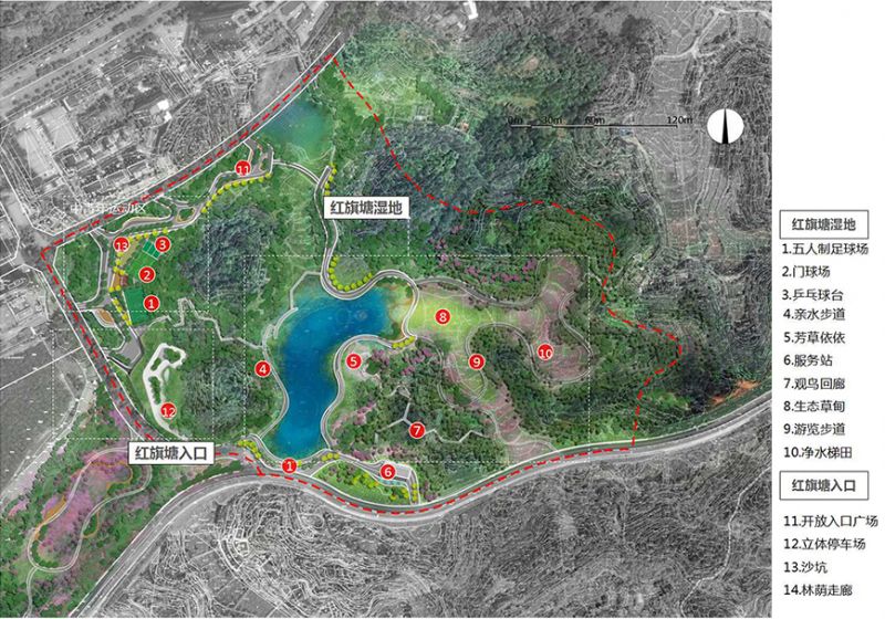 乐山绿心公园路线图图片