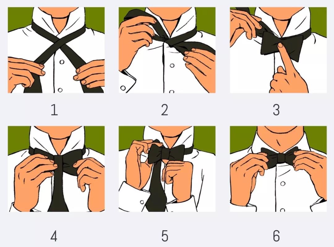 领结的打法图解图片