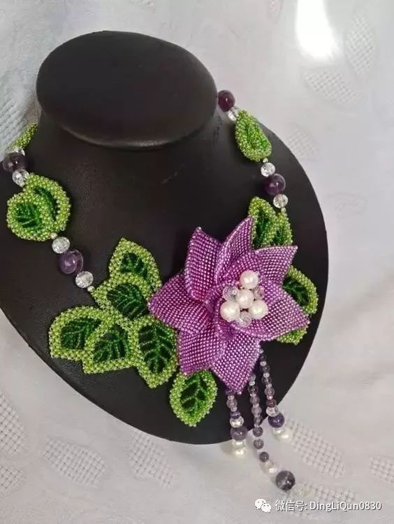 串珠作品米珠饰品串珠盆景花等制作及作品欣赏