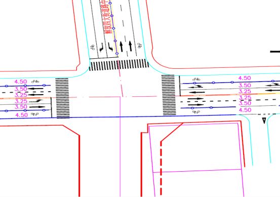 道路交叉口cad图怎么画图片