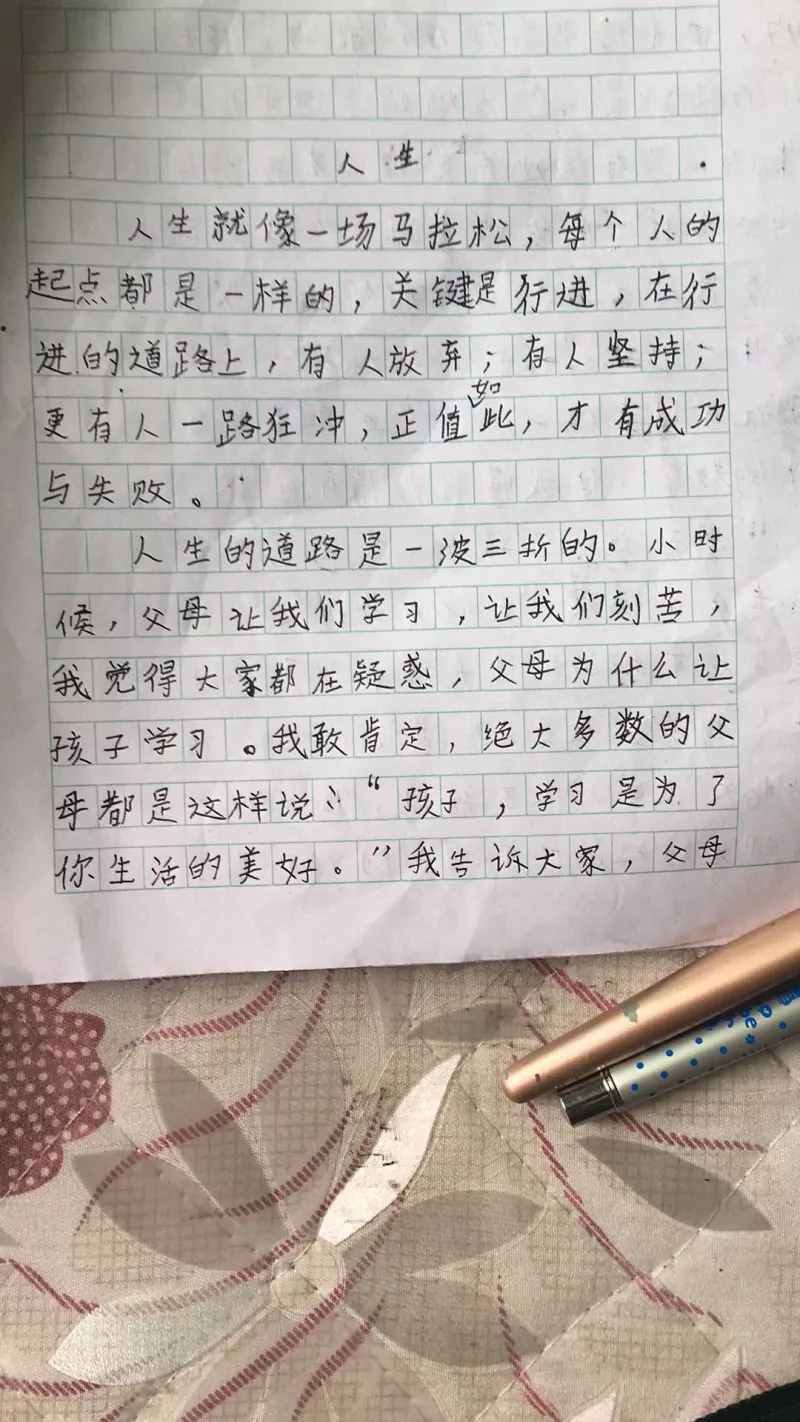 为什么要吃读书的苦?小学生的一篇《人生》作文,刷爆家长朋友圈!