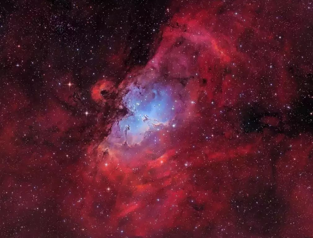 小熊座的北極星.戶座大星雲和慢跑人星雲(running man nebula).