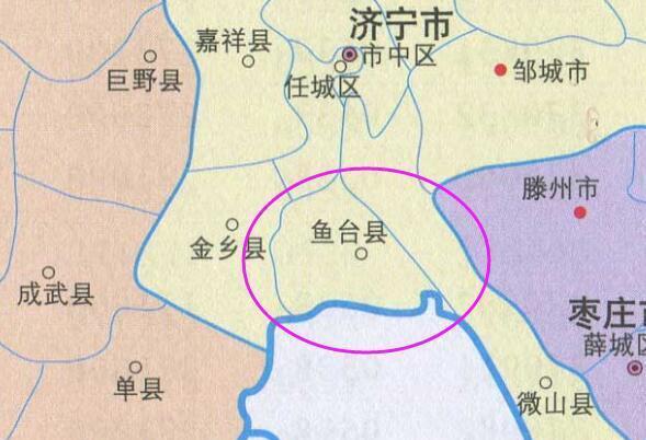 鱼台县乡镇地图图片