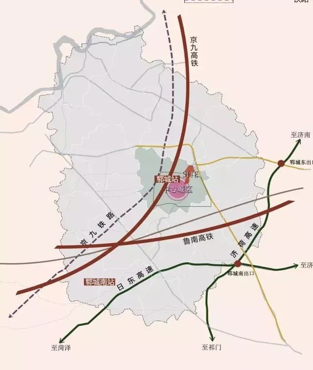 鄄城郓城高速规划图图片