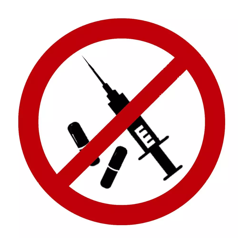 禁止吸毒标志图片