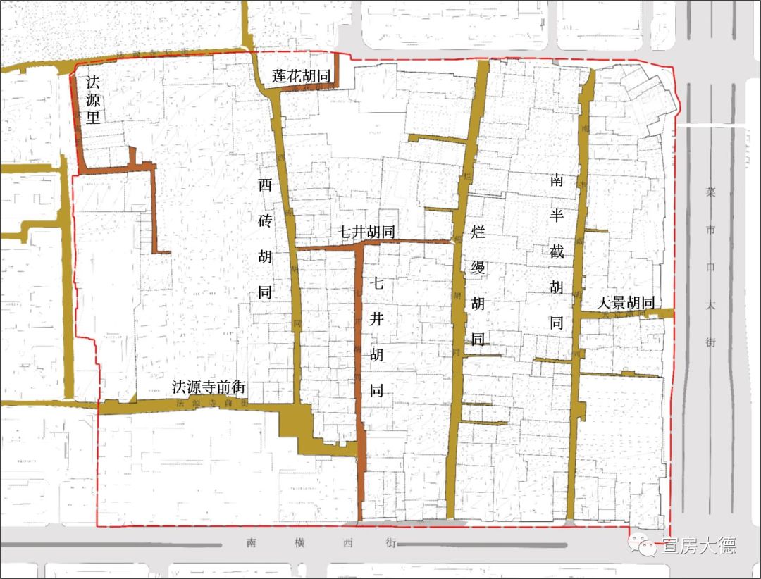 北京法源寺平面图图片