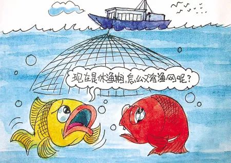 出海捕鱼漫画图片