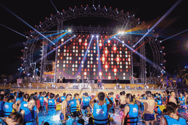 韩国水上音乐节图片