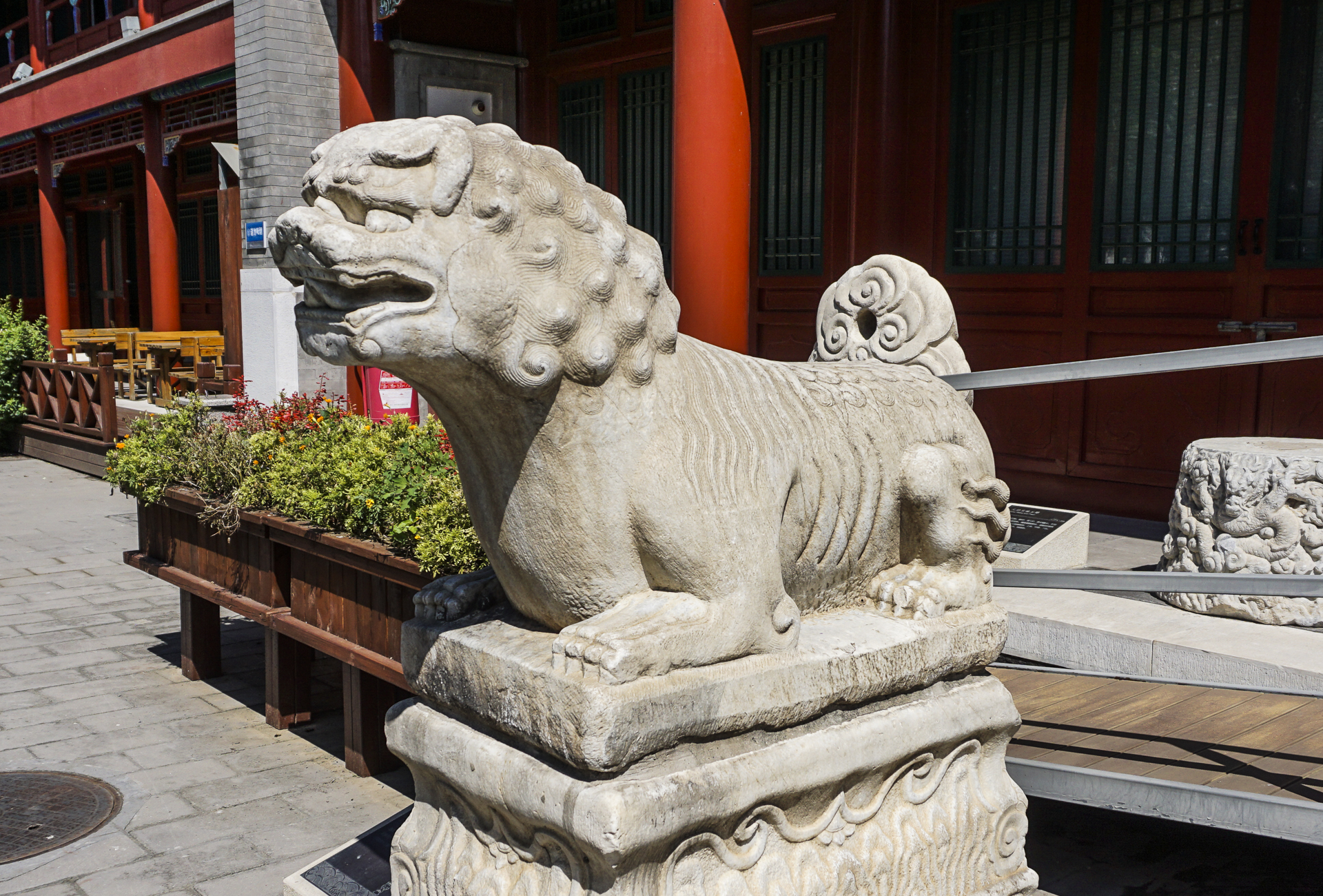 五塔寺石狮子图片