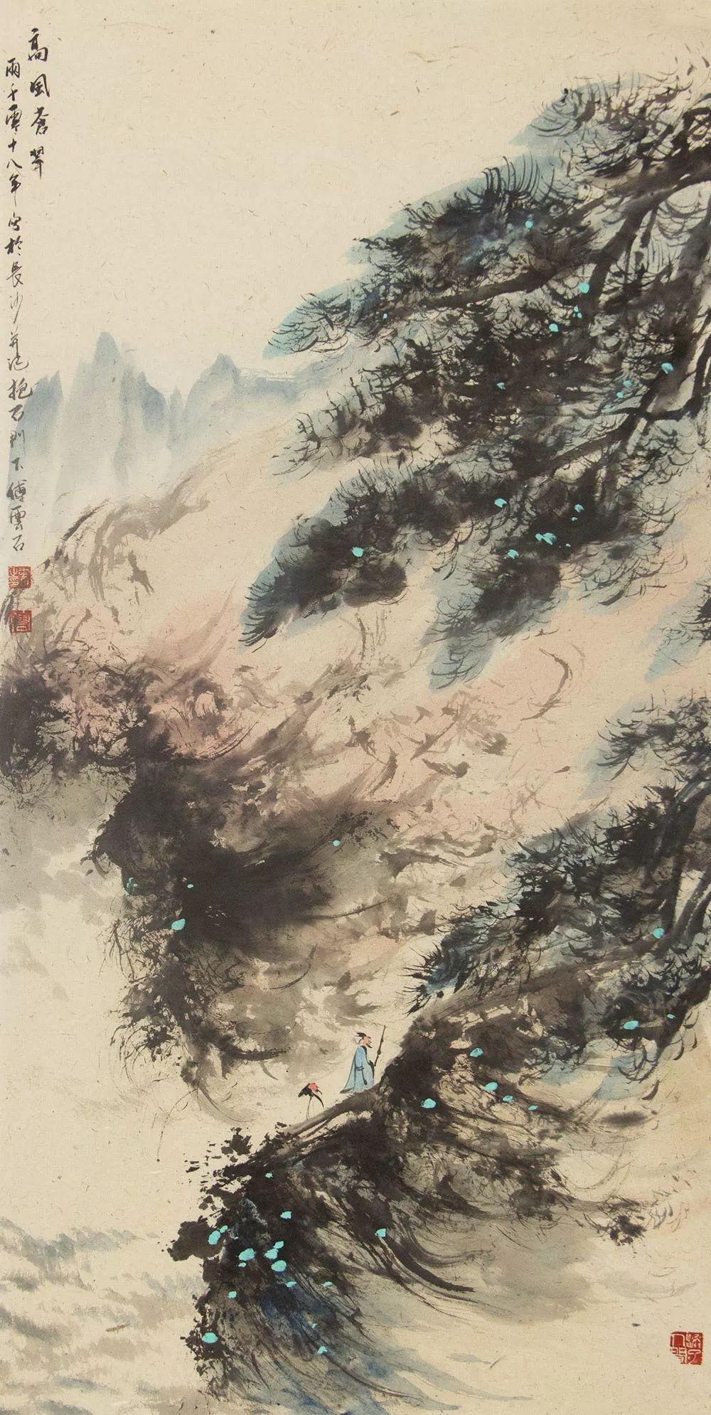 博宝典藏墨韵浓郁傅云石国画山水作品赏析