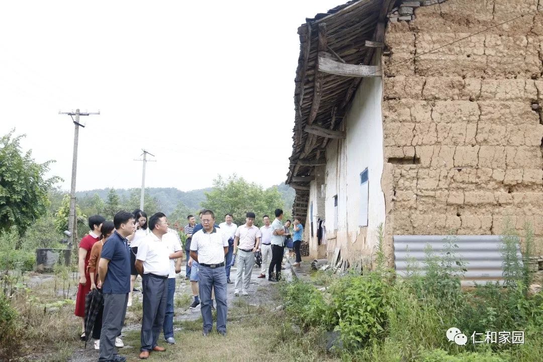 李章庆一行先后查看了杨家淌村,林家坪村和业产坪村