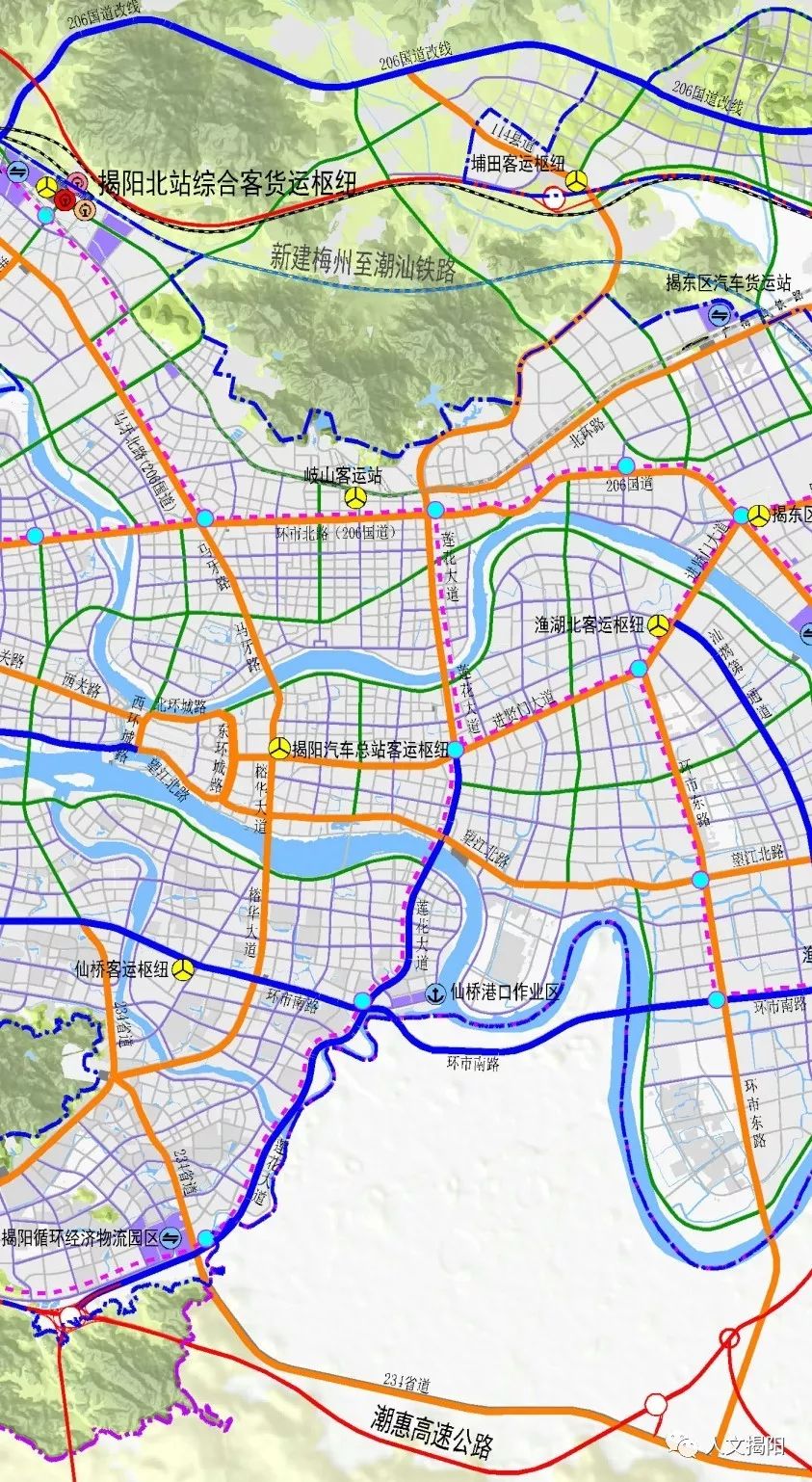 揭惠高速全程线路图图片