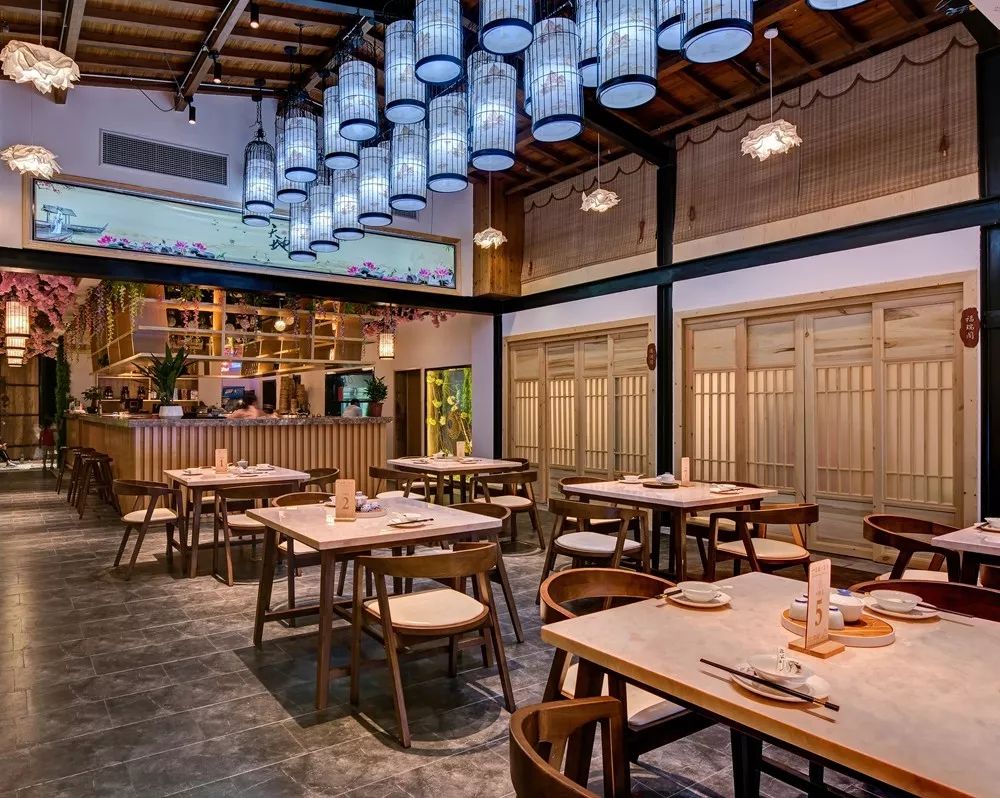 180万全包1000㎡禅意新中式广式茶餐厅设计方案名师联2069期