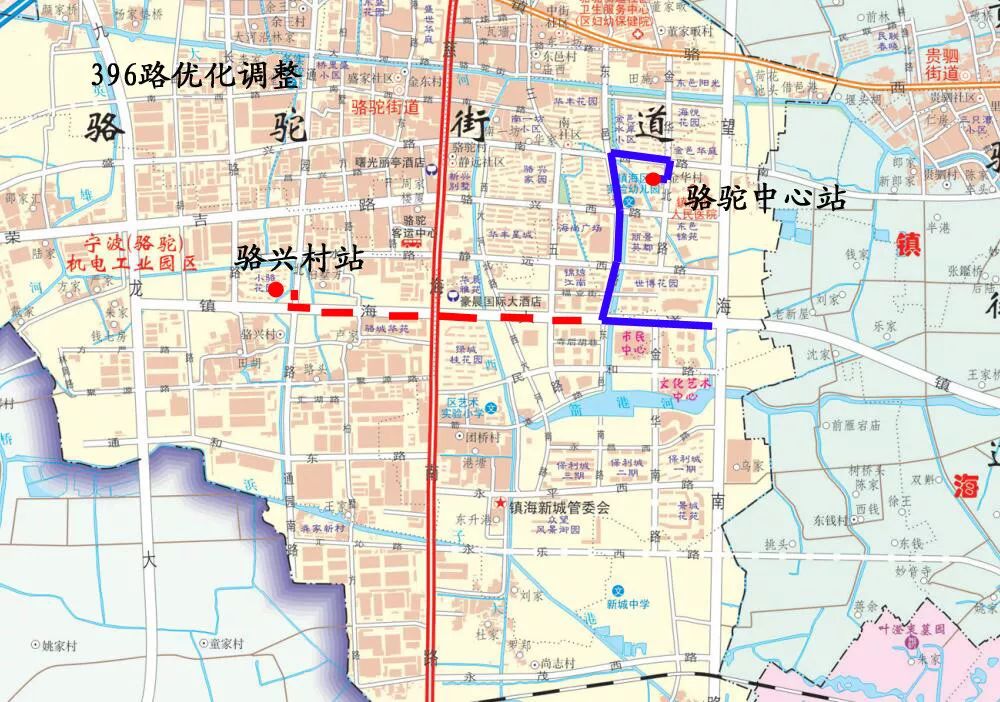 今年镇海将新开通一条公交线路骆驼直达这里